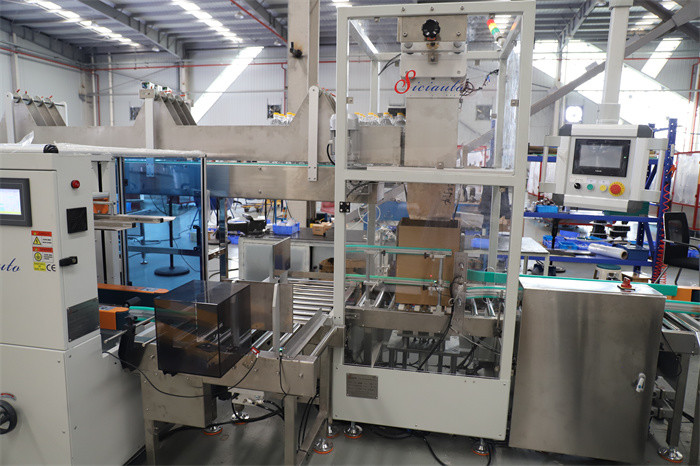 Latest company case about Bottle -Food - Case Packer Machine - Case Packing Line - Drop Load Solution for 1L bottle -SICIAUTO