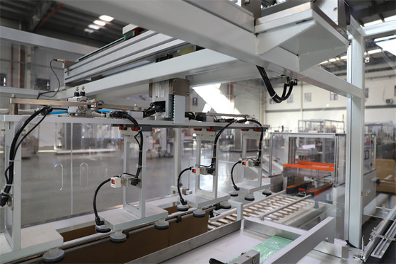 Pharma Cosmetics Top Loading Case Packer , Grab Type Vertical Case Packer