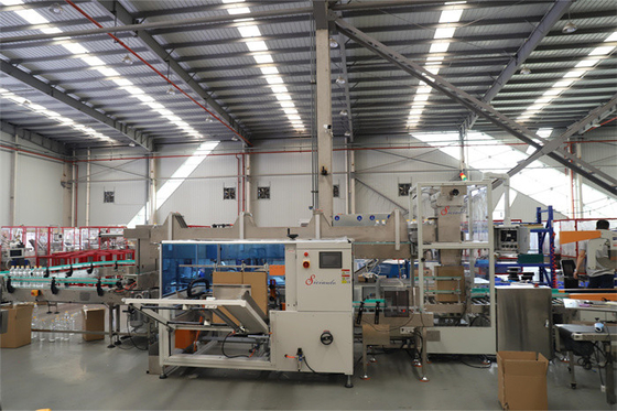 1-10 Case/Min Drop Type Case Packer Machine Split Automatic
