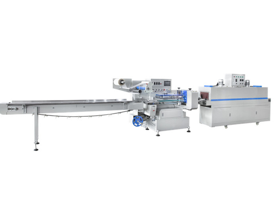 30-150 Pcs/Min High Speed Shrink Wrapping Machine Flow Cut Tunnel