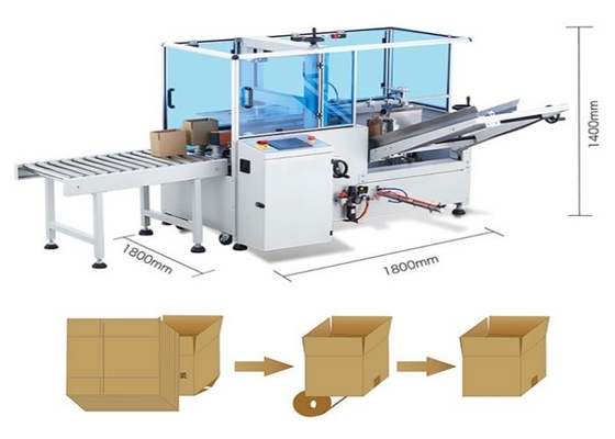 Sealing 15 Pcs/Min Carton Erector Machine E Commerce Automatic Box