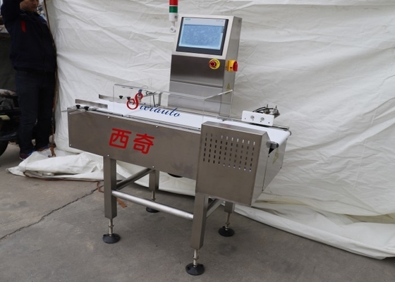 Push Plate Cigarette Box High Accuracy Checkweigher 100w High Speed With Drop Out Reject System