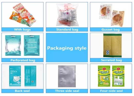 Automatic 5.5kw Pillow Type Packing Machine 50hz With Coding Machine Optional