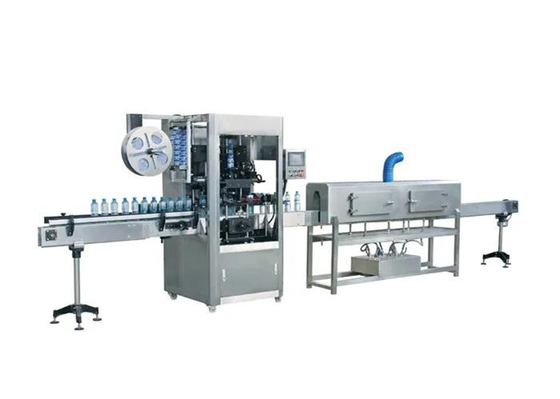 Single Head 12000bph Square Bottle Labeling Machine 125mm Shrink Sleeve Labeling Equipment