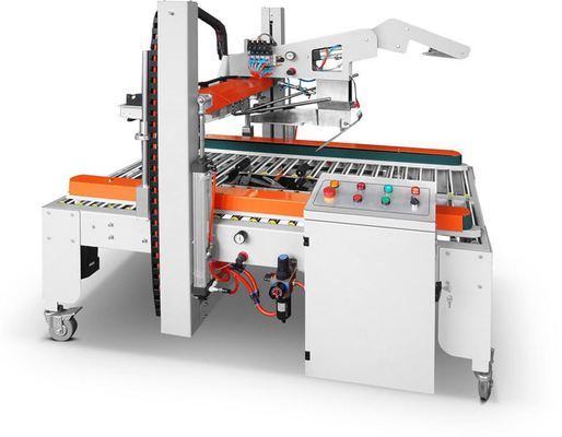 Inline Online Carton Case Sealer Flap Folding Automatic Box Taper Machine