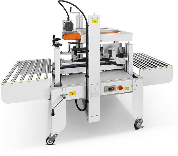 Side Commercial Semi Auto Carton Sealer Manual Box Taping Machine For E-Commerce